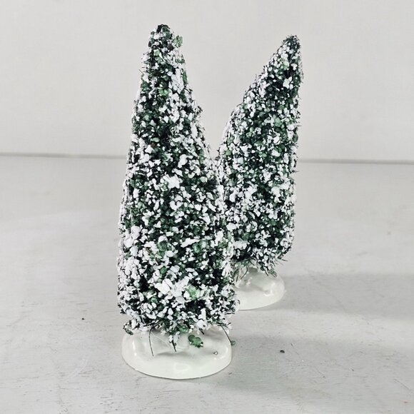 Lemax Snowy Miniature Christmas Trees Set of 2 - Picture 5 of 8